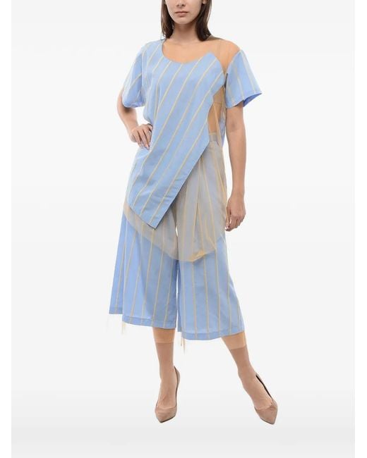 Viktor & Rolf Blue Striped Blouse