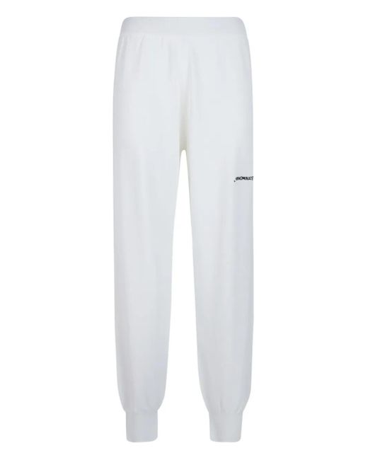 hinnominate White Logo-Embroidered Track Pants