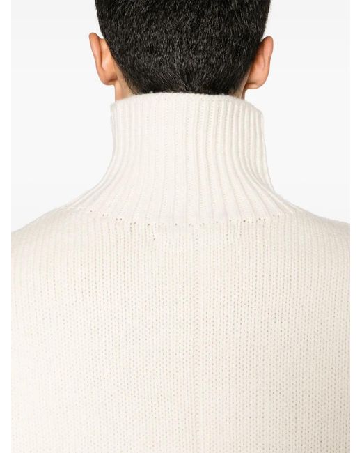 Rag & Bone White Baron High-Neck Wool Jumper for men