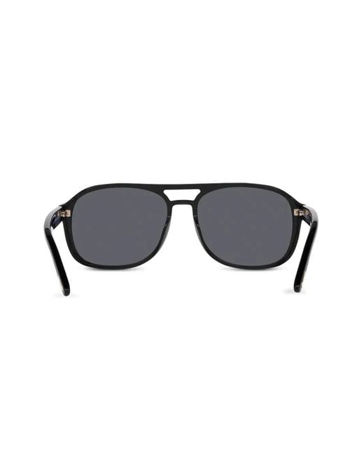 Tom Ford Gray Pilot-Frame Sunglasses