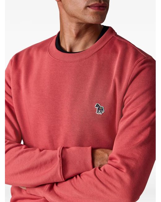 Paul Smith Red Zebra-Detail Sweatshirt for men