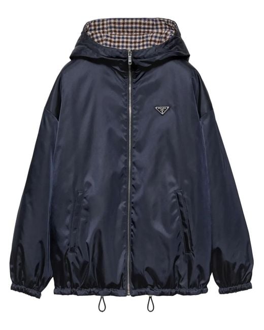 Prada Blue Re-Nylon Blouson Jacket