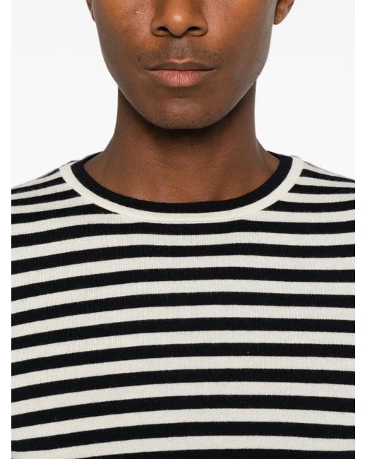 Extreme Cashmere Black Lisa Striped T-Shirt