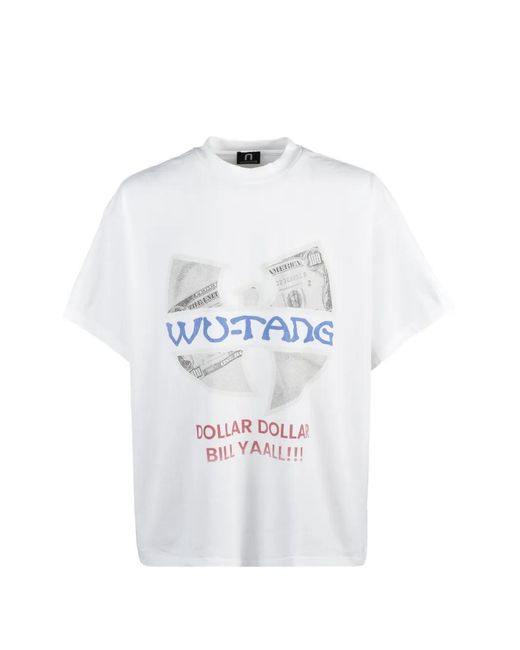NUBIAN White X Wu-Tang Clan Dollar Dollar Bill Yal'Ll T-Shirt for men
