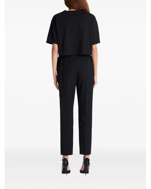 Balmain Black Print-Detail T-Shirt