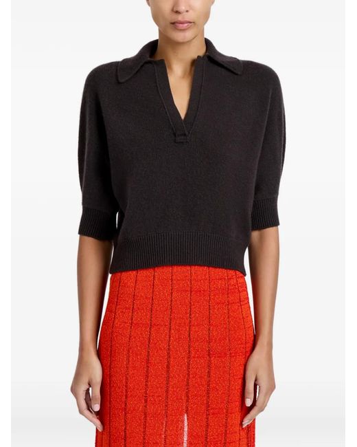 Proenza Schouler Black Vella Top