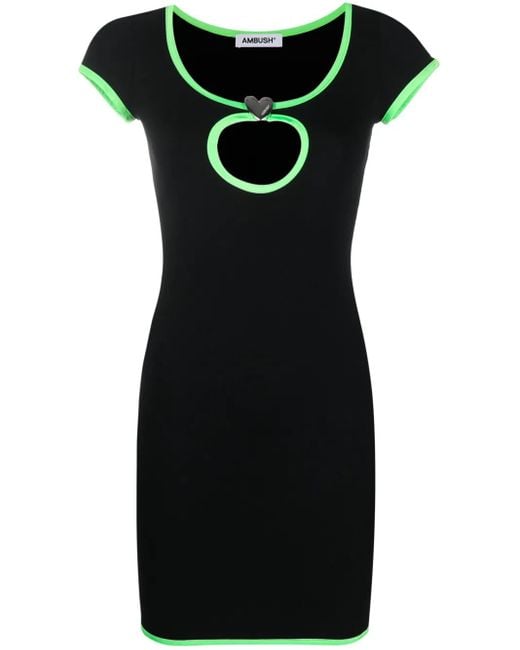 Ambush Black Heart Hole T-Shirt Dress