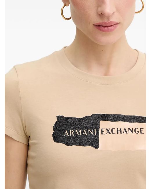 ARMANI EXCHANGE Black Short-Sleeve T-Shirt