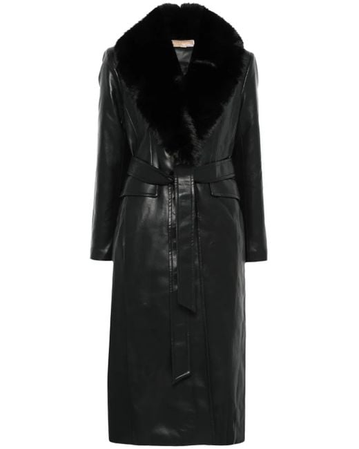 MICHAEL Michael Kors デタッチャブルラペル コート Black