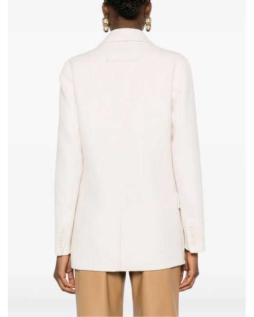 Twinset Natural Double-Breasted Blazer