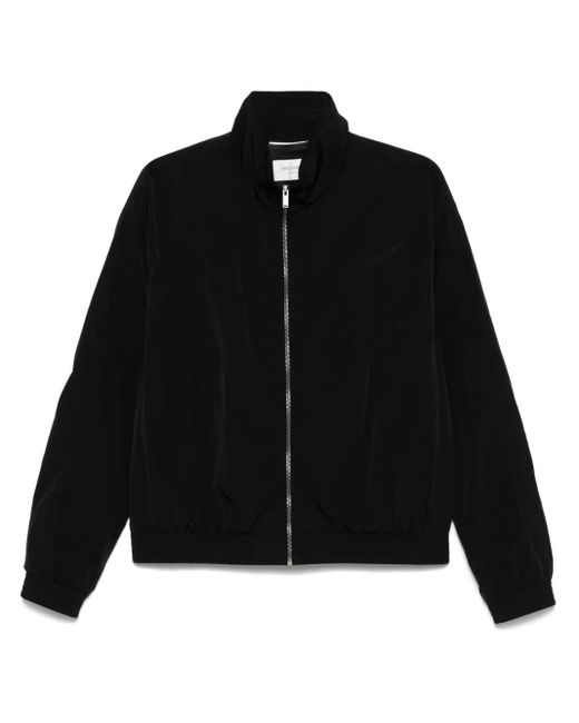 Saint Laurent Black Crinckled Blouson Jacket for men
