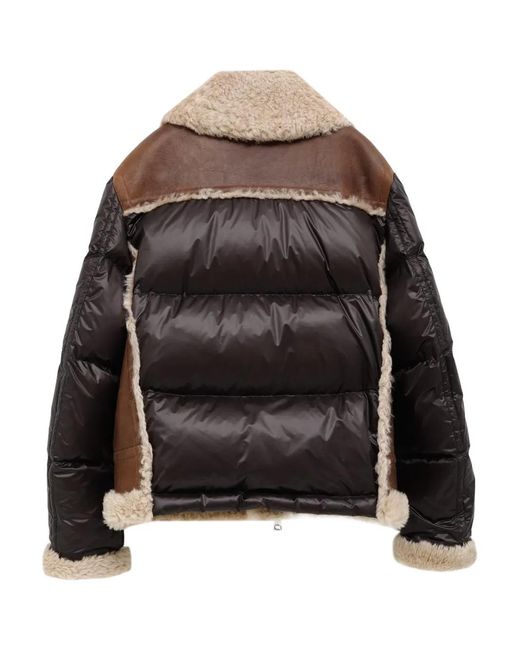 Moncler Brown Argens Puffed-Panel Jacket for men