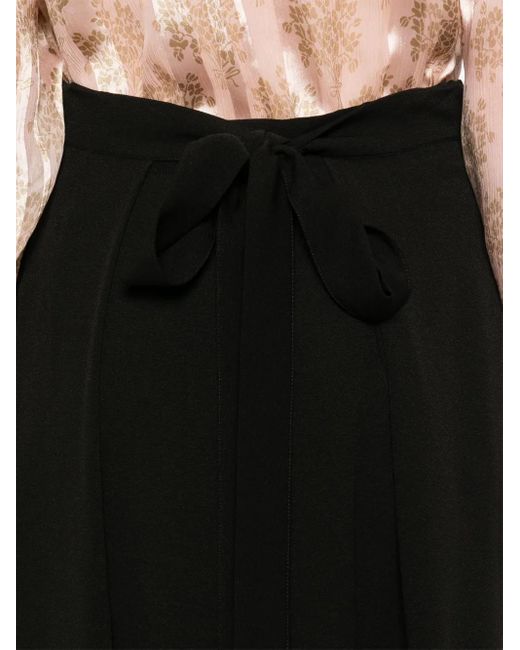 Falda de seda Fendi de color Black