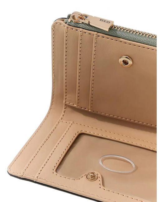 Guess Green Serenova Logo-Plaque Card Case