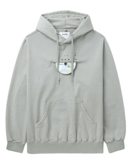 Doublet Gray Cd-R Cotton Hoodie for men