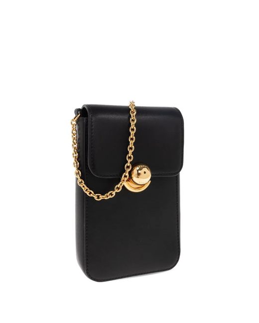 Furla Black Chain-Strap Flap Tote Bag