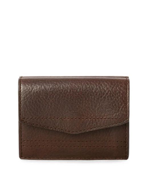 Lemaire Brown Gear Tri-Fold Wallet