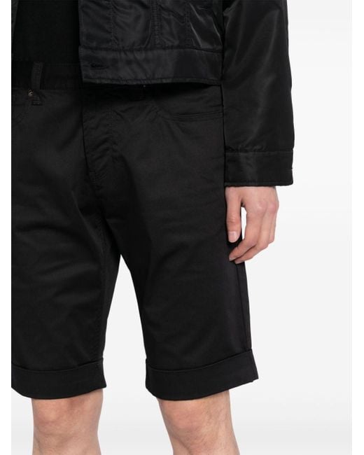 Emporio Armani Katoenen Shorts in het Black voor heren