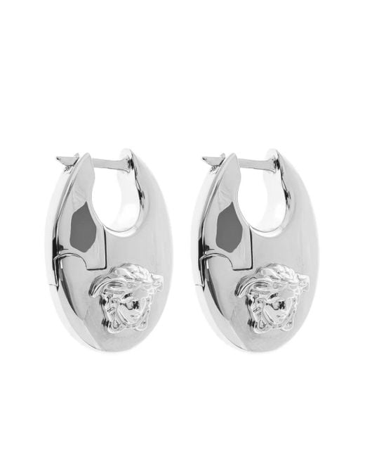 Versace White Ohrringe Mit Medusa-Kopf