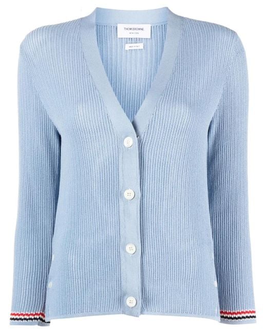 Thom Browne Gebreid Vest in het Blue