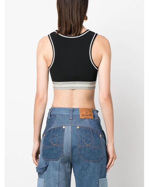 Loewe Cropped Top in het Black