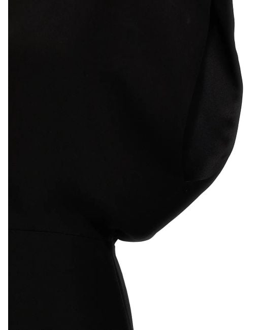Max Mara Black Mock-Neck Mini Dress