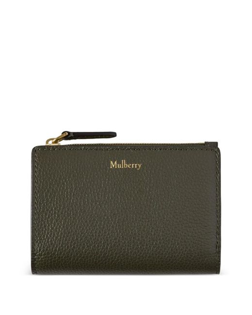 Mulberry Gray Zip-Pocket Wallet