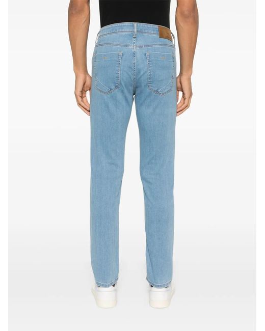 Vaqueros Slim Con Efecto Lavado Incotex de hombre de color Blue