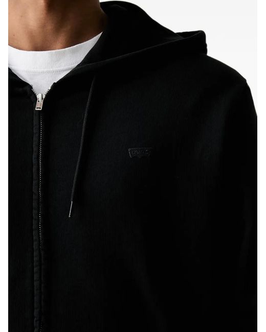 Levi's Black New Original Zip-Up Hoodie for men