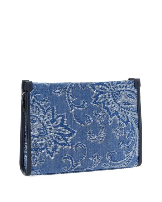 Etro Blue Clutch