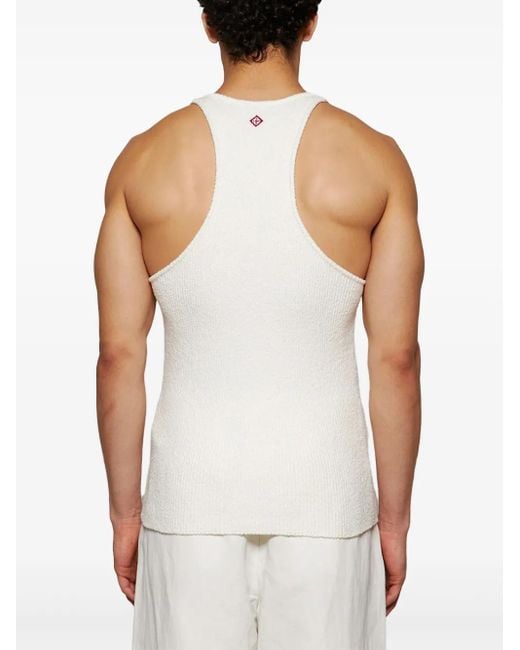 Casablanca White Basic Tank Top for men