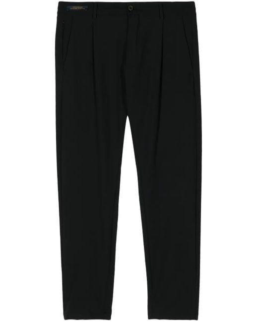 Paul & Shark Black Straight-Leg Chino Trousers for men