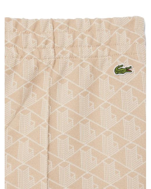 Lacoste Natural Pantalon De Jogging À Motif Monogrammé