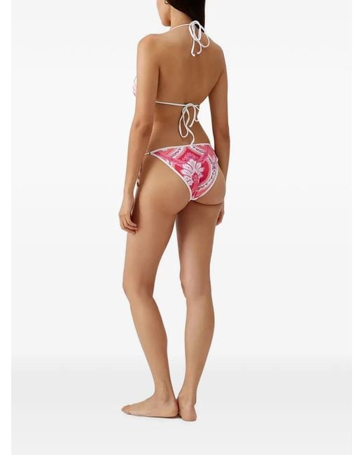 Melissa Odabash Pink Ornate Malta Bikini Top