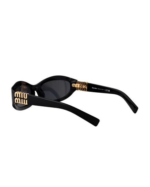 Miu Miu Black Cat-Eye Tinted Sunglasses