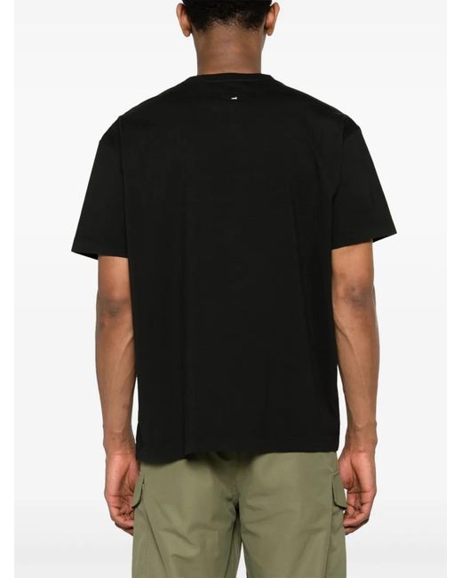 Rag & Bone Black Monster-Patch Cotton T-Shirt for men