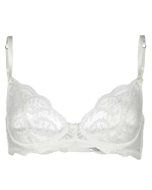 Gilda & Pearl White Rita Balconette Bra