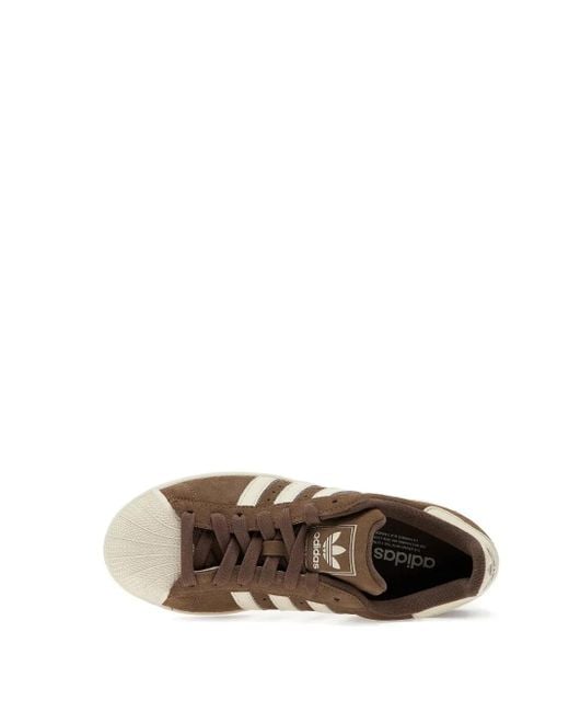 Adidas Brown Superstar Ii Suede Sneakers