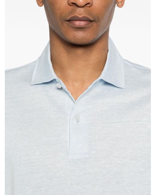 Boss White Polo À Manches Courtes for men