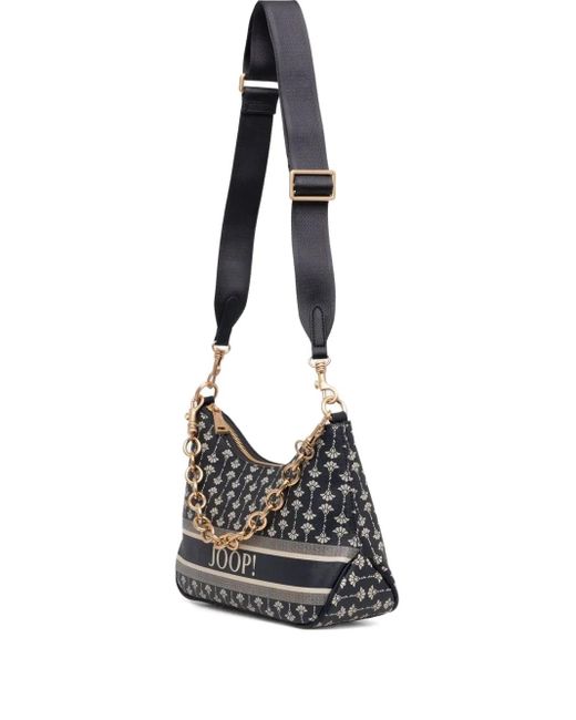 Joop! Schoudertas Verfraaid Met Ketting En Monogram in het Black