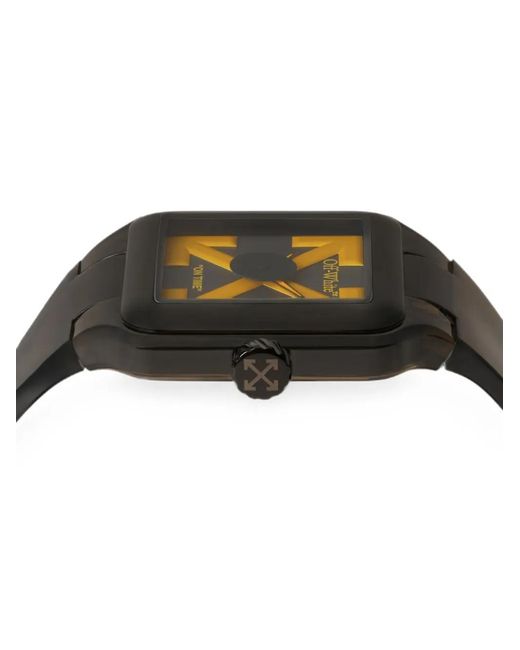 Off-White c/o Virgil Abloh Black Proto 01 Squared Case 45Mm Watch for men