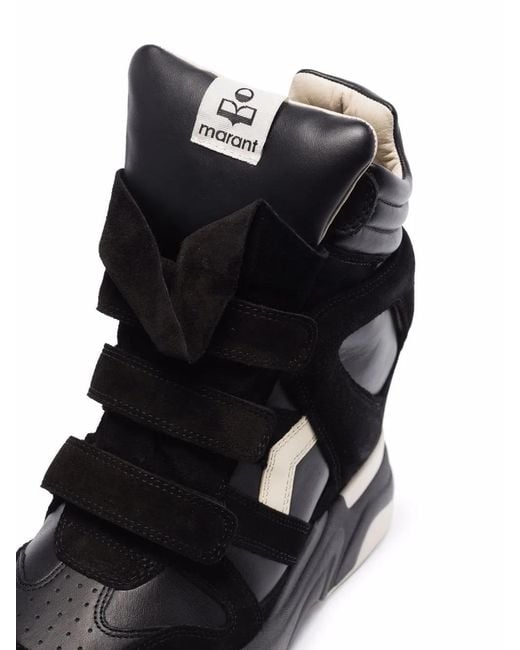 Isabel Marant Black Balksee Wedge Sneakers