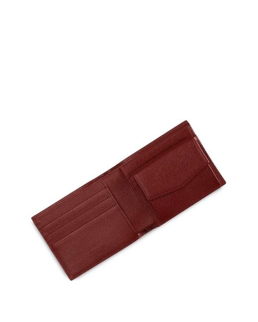Dolce & Gabbana Red Portefeuille En Cuir De Veau Imprimé Majolica for men