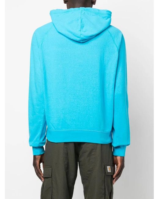 DSquared² Blue Logo Drawstring Hoodie for men