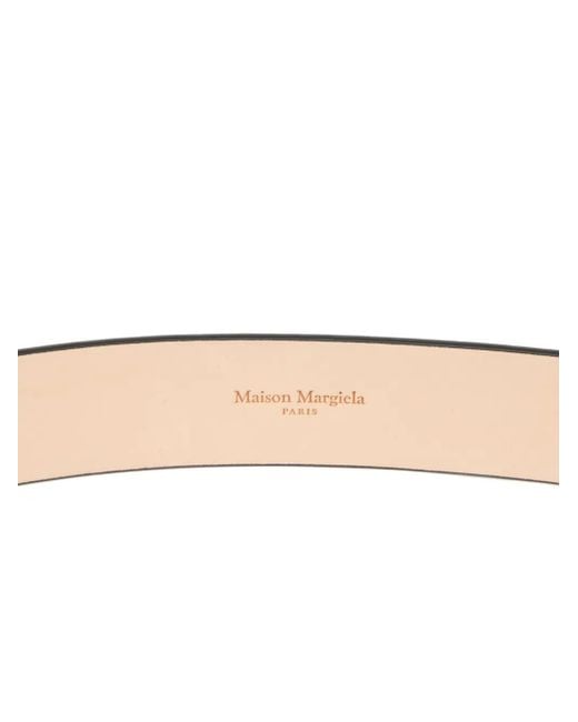 Maison Margiela Leren Riem in het Black