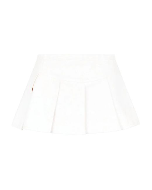 Roberto Cavalli ジップアップ スカート White