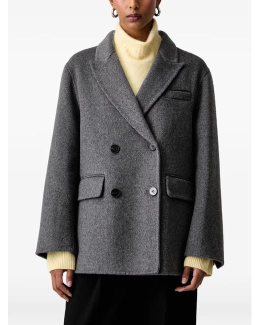 ViCOLO Gray Double-Breasted Blazer