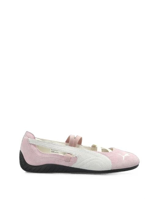 PUMA White Speedcat Ballet Ballet Flats