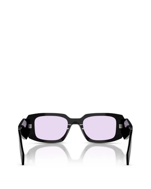 Prada Black Symbole Rectangle-Frame Sunglasses
