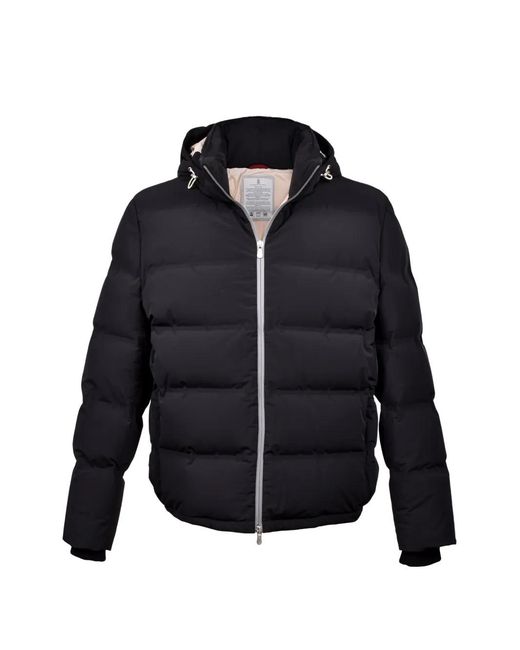 Brunello Cucinelli Blue Quilted Padded Puffer Jacket for men